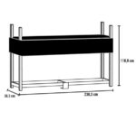 240 cm wooden and metal shelter – SHELTER LOGIC - Image 2