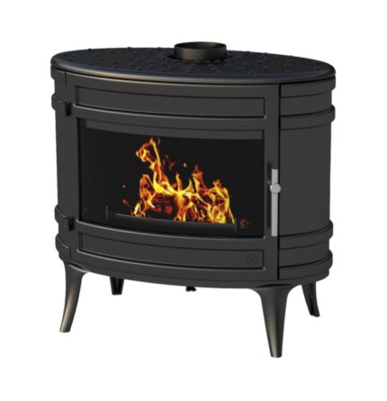 Mandor 8–18 kW Cast iron wood stove that can accommodate 66 cm logs