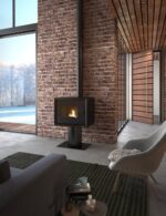 Modo Stand BiFlux Black sealed pellet stove with built-in Wi-Fi - Image 3